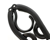 5 Pcs Plastic Folding Clothes Hanger - Black