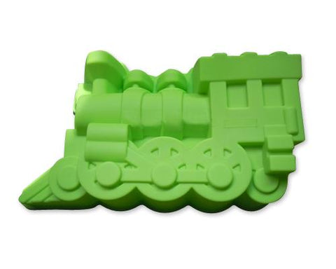 Creative 3D Train Silicone Bakeware Cake Pan Mold- Green