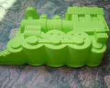 Creative 3D Train Silicone Bakeware Cake Pan Mold- Green