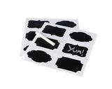 20 Pcs Kitchen Spice Jar Label Chalkboard Sticker Tag - Black