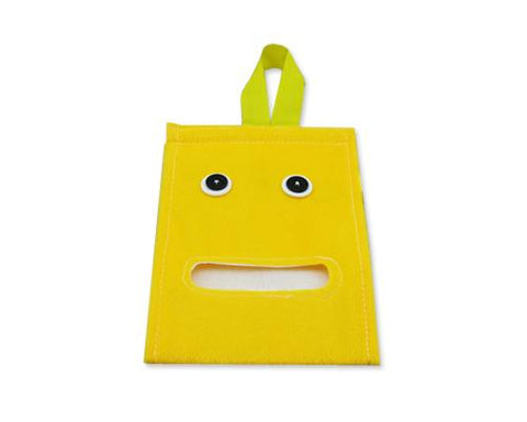 Cartoon Plush Toilet Paper Cover - Yellow