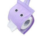 Cartoon Plush Toilet Paper Cover - Purple