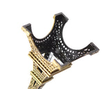 Romantic Metallic Eiffel Tower Model Statue Decoration - 15cm