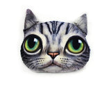 16'' Cat Face Plush Pillow Animal Cat Cushion