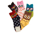 5 Pairs Creative Cute Animal Owl Cartoon Socks