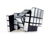 Educational Toy Siamese Mirror 3x3x5 Twist Puzzle Magic Cube - Sliver