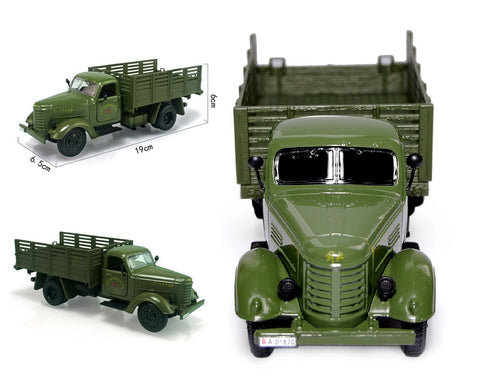 1:36 Alloy Diecast Army Truck Toy Model