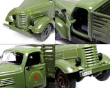 1:36 Alloy Diecast Army Truck Toy Model