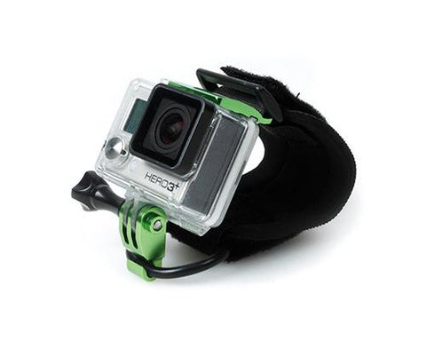 GoPro Wrist Strap Band Mount w/Snap Latch for Hero 3+/4 Camera - Green