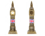 Metallic Big Ben Tower Model Statue Decoration with Clock