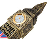 Metallic Big Ben Tower Model Statue Decoration with Clock