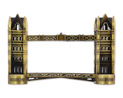 Metallic London Tower Bridge Model Statue Decoration