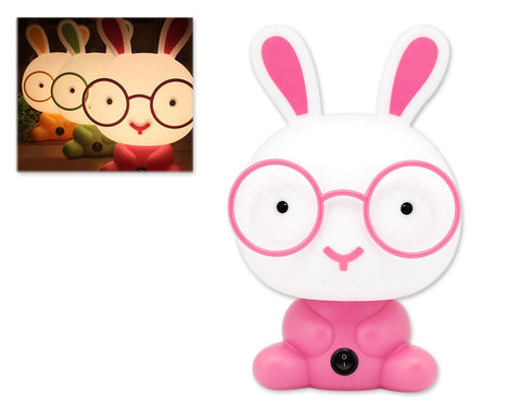 Cute Cartoon Nursery Night Light-Pink Rabbit