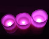 Set of 3 Remote Control LED Color Changing Flameless Candle Light