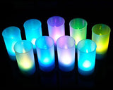 10 Pcs Voice Control Color Changing LED Candle Lights