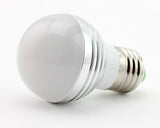 3W E27 Multiple Color LED Light Bulb with Wireless Remote Control