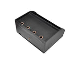 PU Leather Wooden Desk Decor Cosmetic Storage Box with Drawer - Black