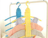 Multi Non-slip Detachable Tiers Space Saver Hanger Rack - Yellow