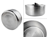 Frost Stainless Steel Flip Top Opening Ashtray