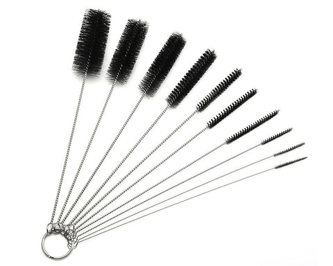 10 Pcs Nylon Bottle Tube Nozzle Cleaning Brush Cleaner Set