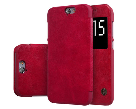 Eyelet Pro Series HTC One A9 Flip Leather Case - Red