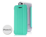 Veins Series iPhone 5C Flip Leather Case - Blue