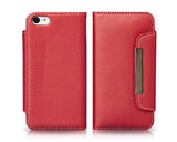 Wallet Series iPhone 5C Flip Leather Case - Red