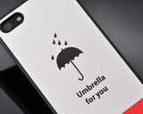 Weather Series iPhone 5 and 5S Leather Case - Umbrella