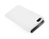 Twill Series iPhone 5 and 5S Flip Leather Case - White