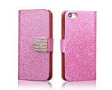 Twinkle Series iPhone 5 and 5S Flip Leather Case - Pink