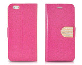 Twinkle Series iPhone 6 and 6S Flip Leather Case - Magenta