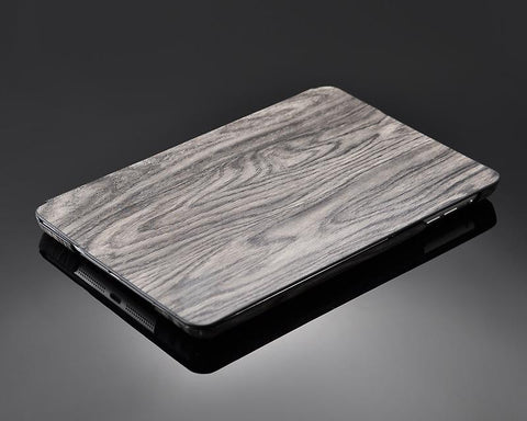 Wooden Series iPad Mini Flip Leather Case - Gray