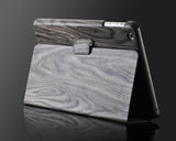 Wooden Series iPad Mini Flip Leather Case - Gray