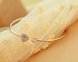 Lovely Heart Crystal Bangle