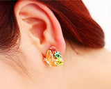 Charming Rainbow Butterfly Stud Earrings