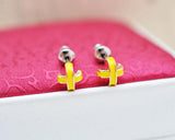 Stylish Cross Stud Earrings for Women Girls