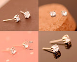 Diamond Sparkling Ear Stud Earrings for Women Lady Party Gift