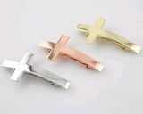 Silver Cross Hair Clip