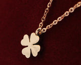 Golden Four-leaf Clover Necklace