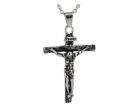 Vintage Jesus Christ Cross Necklace