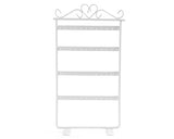 Elegant Metal Jewelry Earring Organizer - White