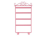 Elegant Metal Jewelry Earring Organizer Stand - Pink