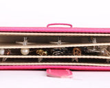 Portable Jewelry Organizer Earring Storage Book - Magenta