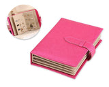 Portable Jewelry Organizer Earring Storage Book - Magenta