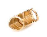 Unisex Punk Gothic Joint Hinged Full Knuckle Armor Finger Ring - Gold