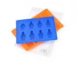 Minifigures (Not Lego) & Blocks Silicone Bakeware Mold Melting Pot Set