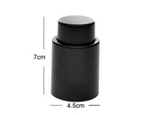 One-Handed Wine Vacuum Stopper - Black