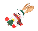 8 Pcs Snowman Cutlery Holders for Christmas