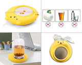 Cute Bear Series Desktop USB Cup Warmer - Yellow