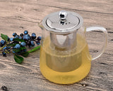 Trapezium 700ml Glass Teapot with Stainless Steel Infuser